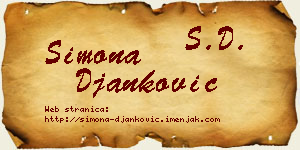 Simona Đanković vizit kartica